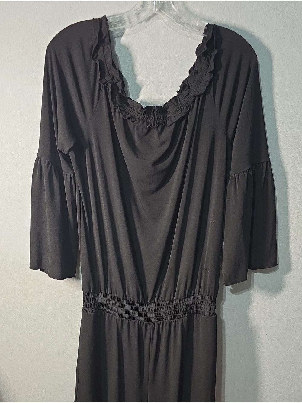 INC International Concepts jumpsuit women’s size Large black Jump suit One-piece